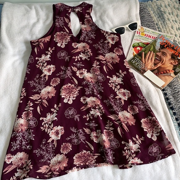 Mi Ami Floral- Print Mini Dress-small - Picture 4 of 4